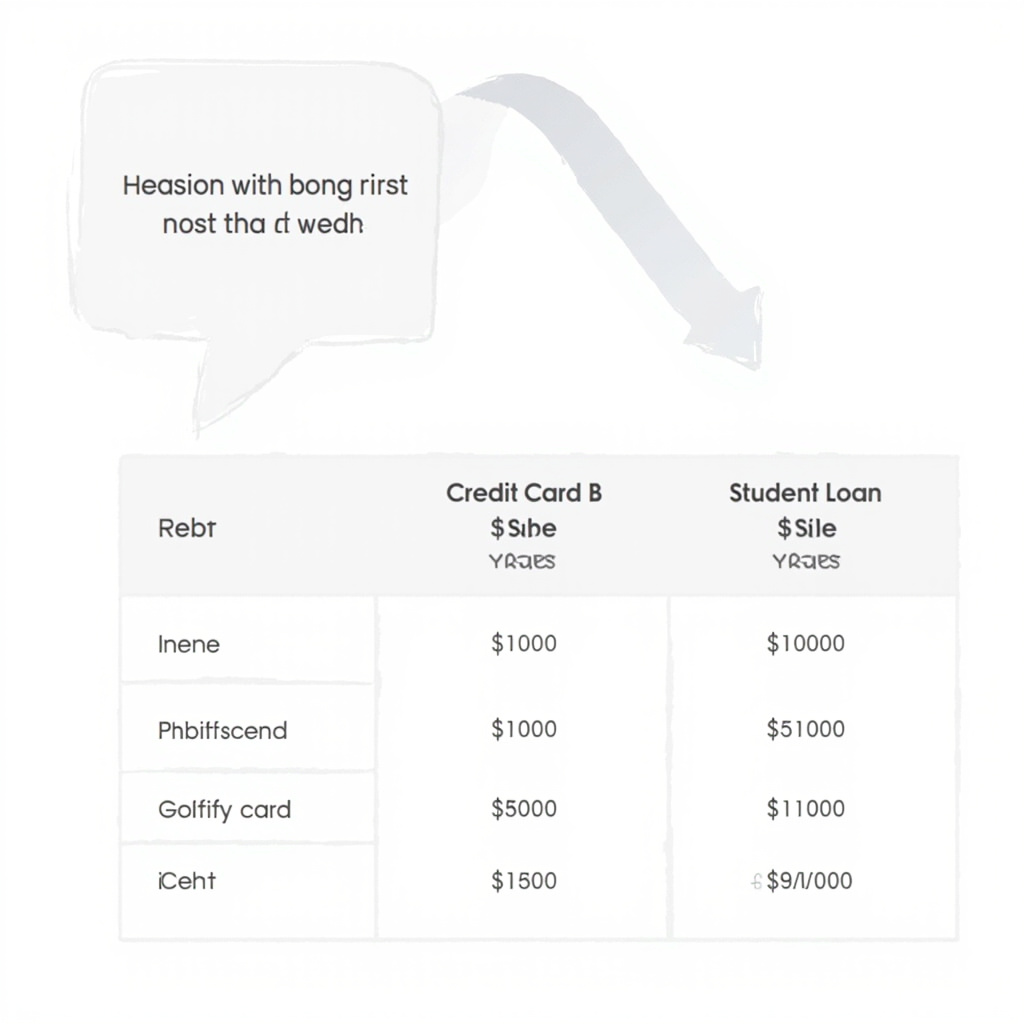 Three sample debts with balances and interest rates. The Avalanche targets the highest rate first.