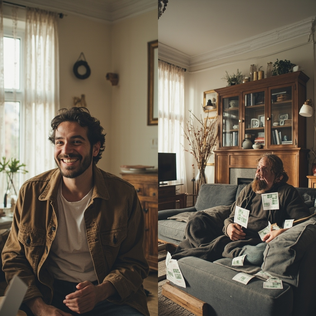 The same income — wildly different financial outcomes depending on spending choices.