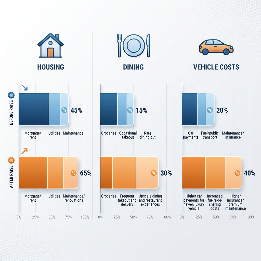 Housing, dining, and transportation upgrades are where most raises disappear.